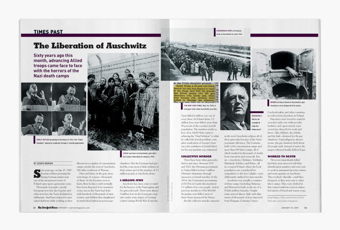 The New York Times Upfront, Department: The Liberation of Auschwitz